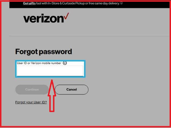 Verizon Email Password